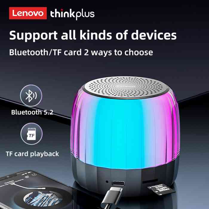Lenovo Thinkplus K3 Plus RGB Portable Bluetooth Speaker